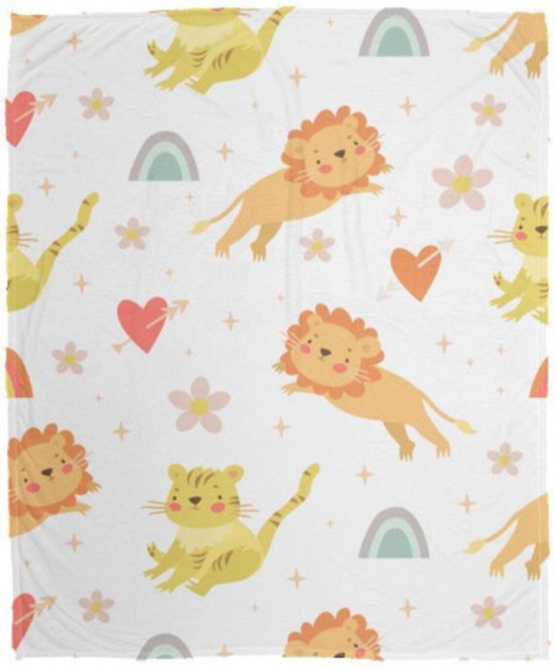 Lion Baby Blanket Lion Fleece Throw Lion Lover Gift Lion Etsy