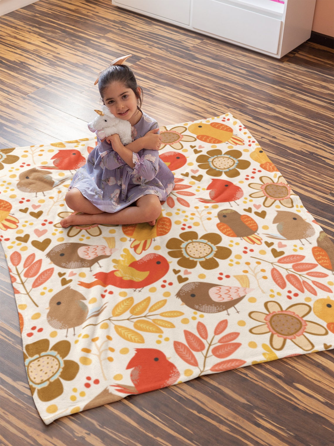 Bird Baby Blanket Bird Fleece Throw Bird Lover Gift Bird Etsy
