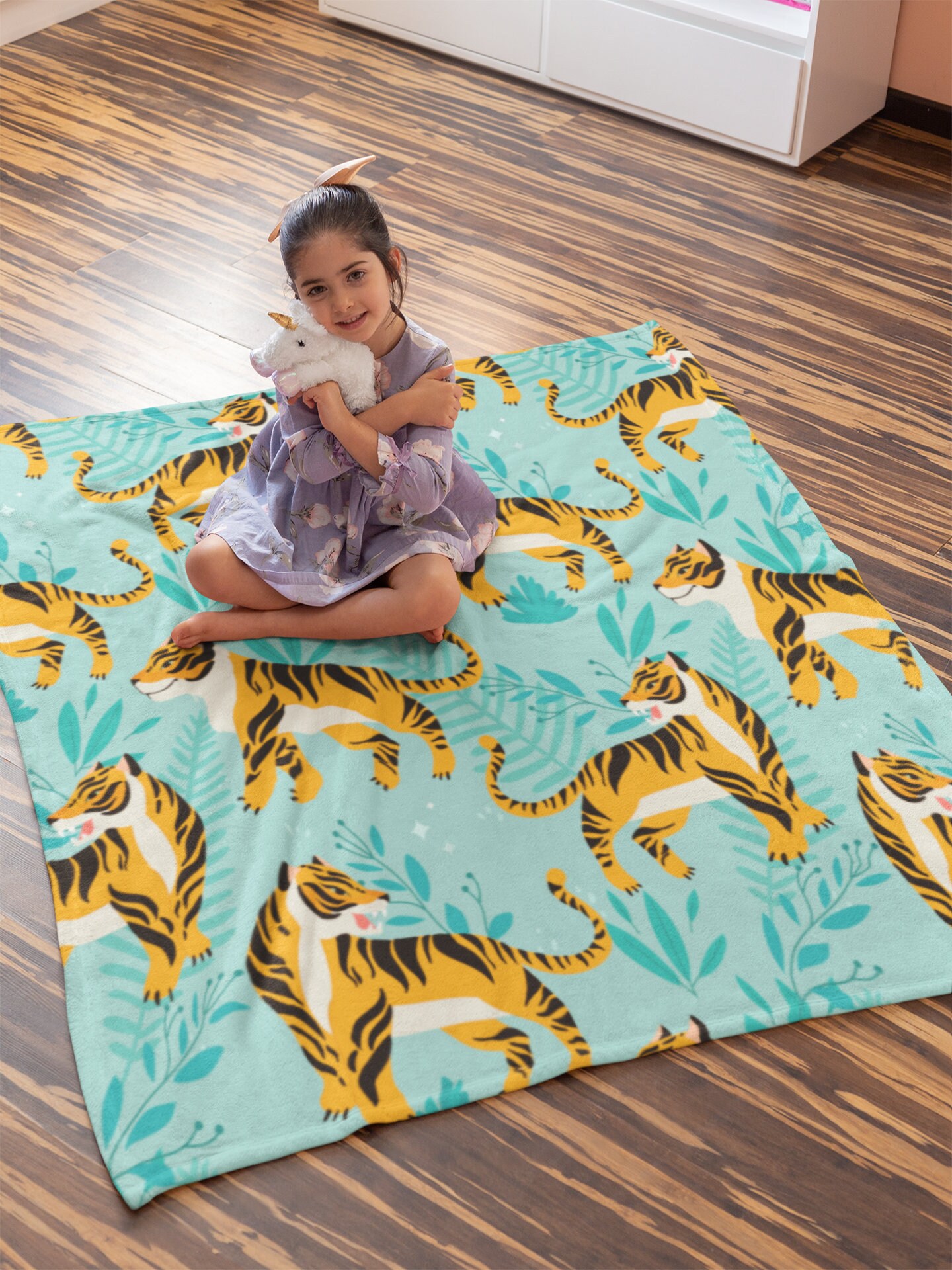 Baby Tiger Blanket Tiger Fleece Throw Tiger Fleece Blanket Etsy