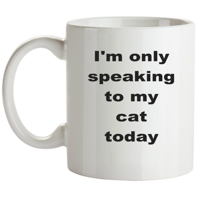 Tea Cup Gift for Cat Lover Funny Cat Mug Gifts for Christmas Etsy