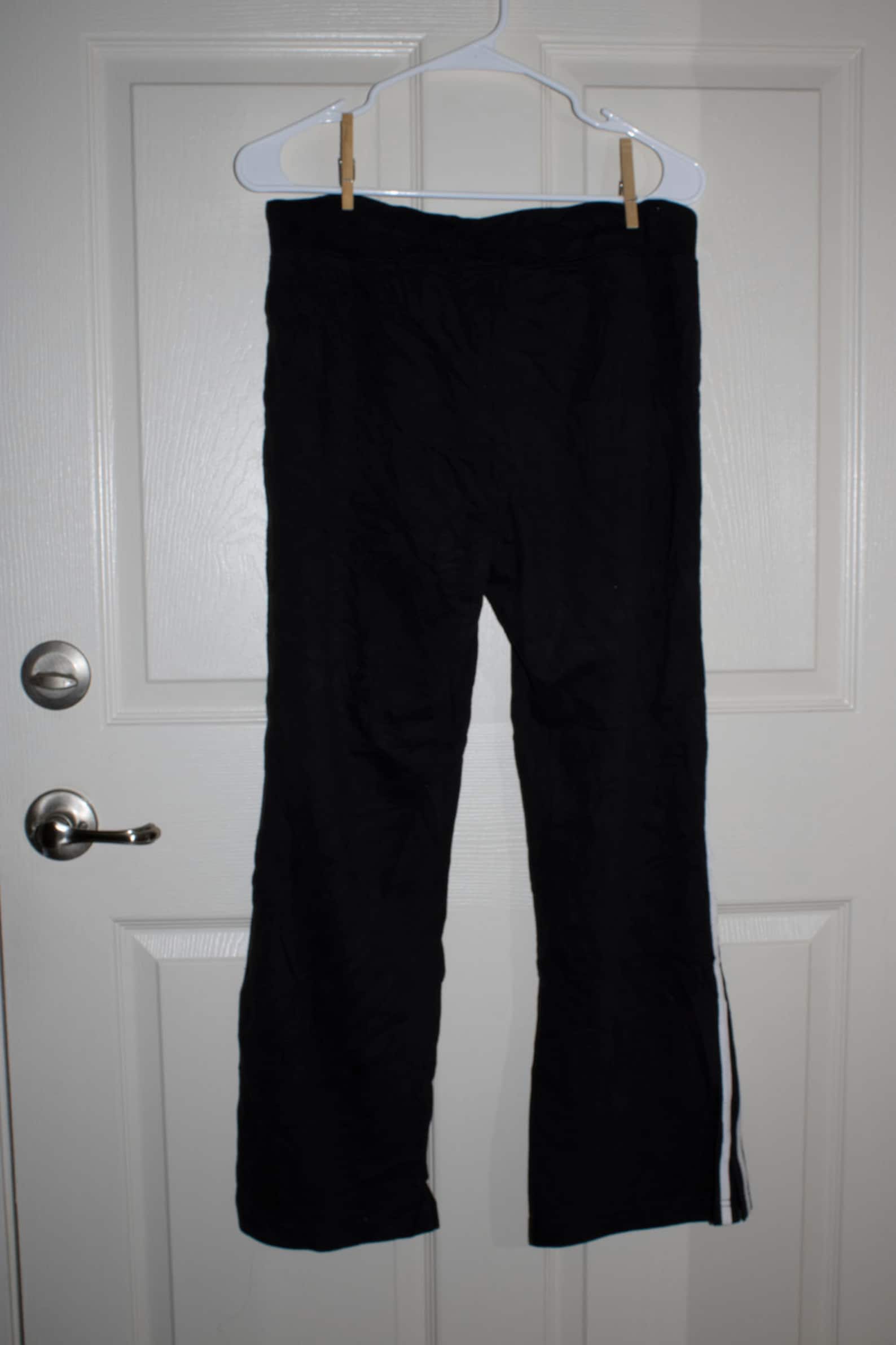 Black and White Sweatpants/Trackpants PETITE LARGE Etsy