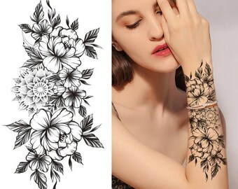 Temporary Tattoo Sleeve Etsy Temporary Tattoo Sleeve Etsy