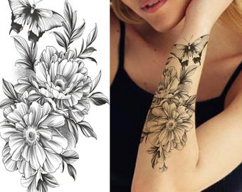 Temporary Tattoo Sleeve Etsy Temporary Tattoo Sleeve Etsy