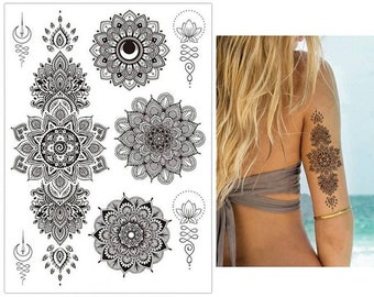 Mandala Tattoo Etsy Mandala Tattoo Etsy