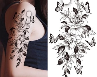 Temporary Tattoo Sleeve Women Etsy