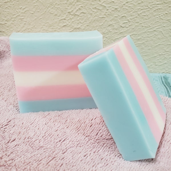 Gay PRIDE Transgender LGBTQ Two Spirit Queer Goat Milk Soap Bergamot Black Tea Unisex Bath and Body Personal Care Birthday Coming Out Gift