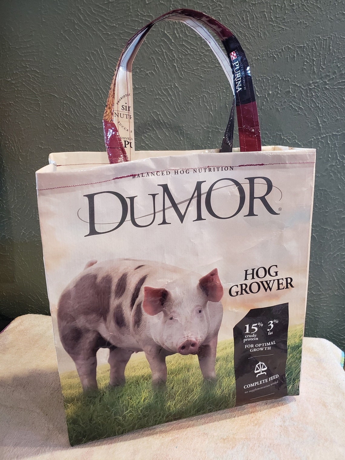 Upcycled Pig Feed Bag Reusable Shopping Bag Charity Cause Etsy upcycled-pig-feed-bag-reusable-shopping-bag-charity-cause-etsy