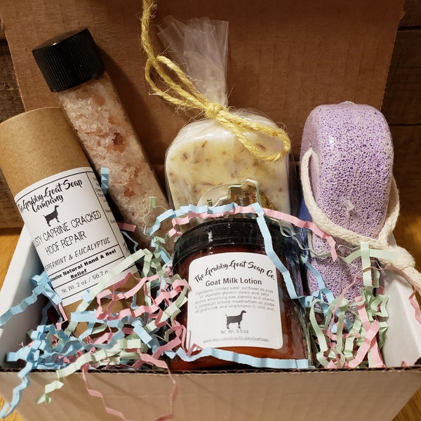 Foot Care Pedicure Spa Box Self Care Pamper Gift Set for Girlfriend Wife Mom Friend Coworker Birthday Thank You Gift Under 30