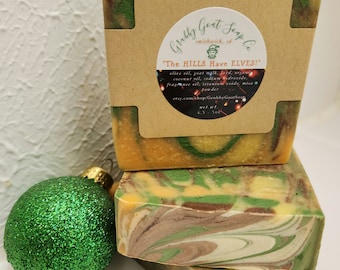Natural Fir White Pine and Fruity Goat Milk Soap for Holiday  Christmas Bath and Body Personal Care Gifts for Man or Woman Coworker Friend