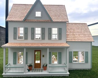 9 Room Furnished Dollhouse - See Details Inside!