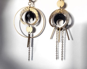 MOONS Boucles d’oreilles asymétriques