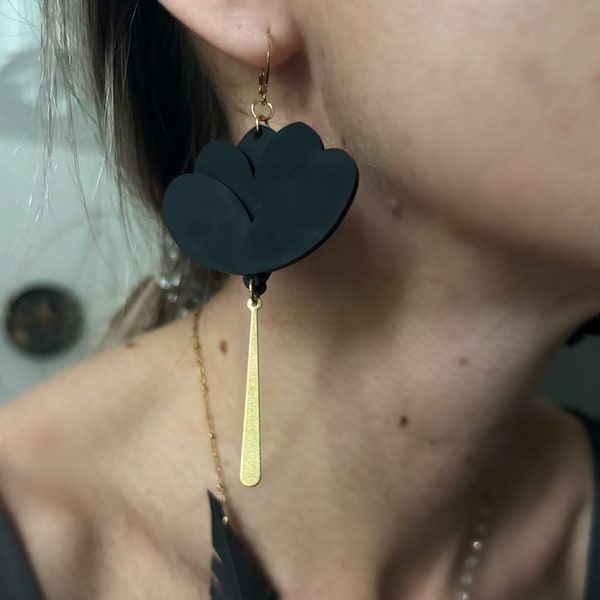 Boucle d’oreille Garden en chambre à air recyclée