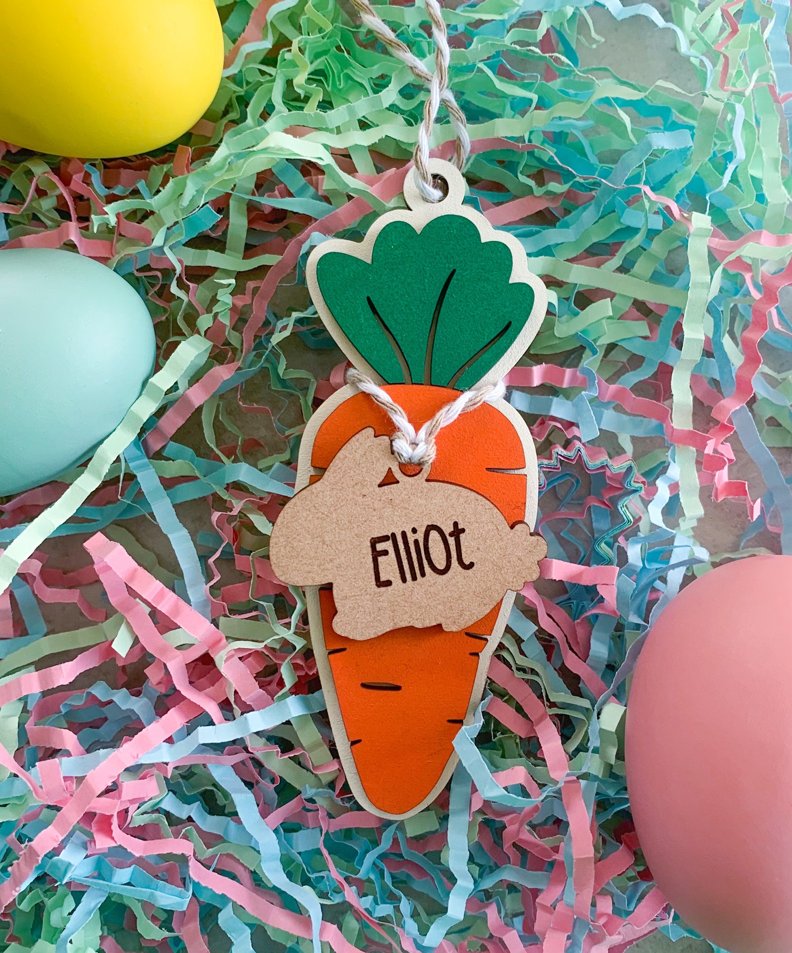 Easter Basket Tags Personalized Easter Basket Easter Gifts Etsy