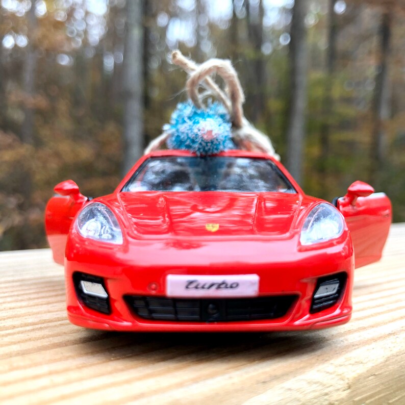 Porsche Panamera Turbo with Christmas tree Porsche Christmas Etsy.de