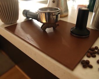 Lederen tamping mat
