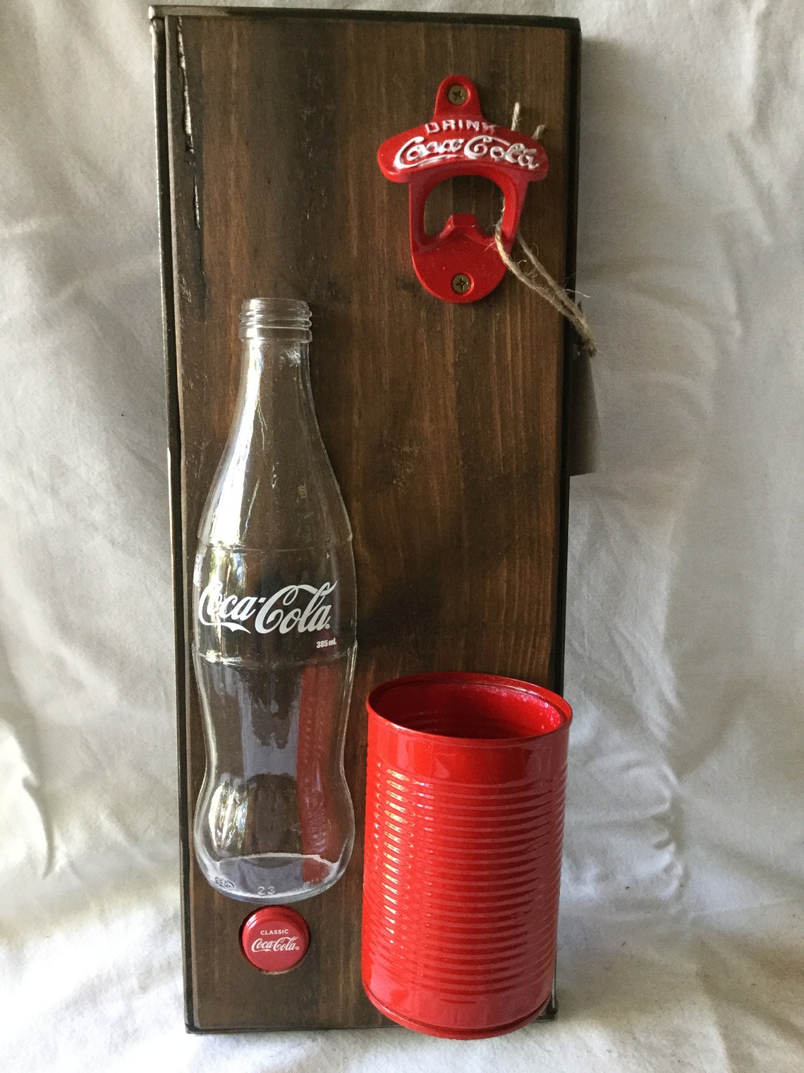 Coca Cola Bottle Opener//wall Mounted Bottle Opener//bbq Etsy