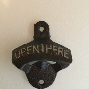 Bottle opener favourite beer brands//Wall mounted opener//BBQ accessory//Man Cave//Gift//Bar accessory image 9