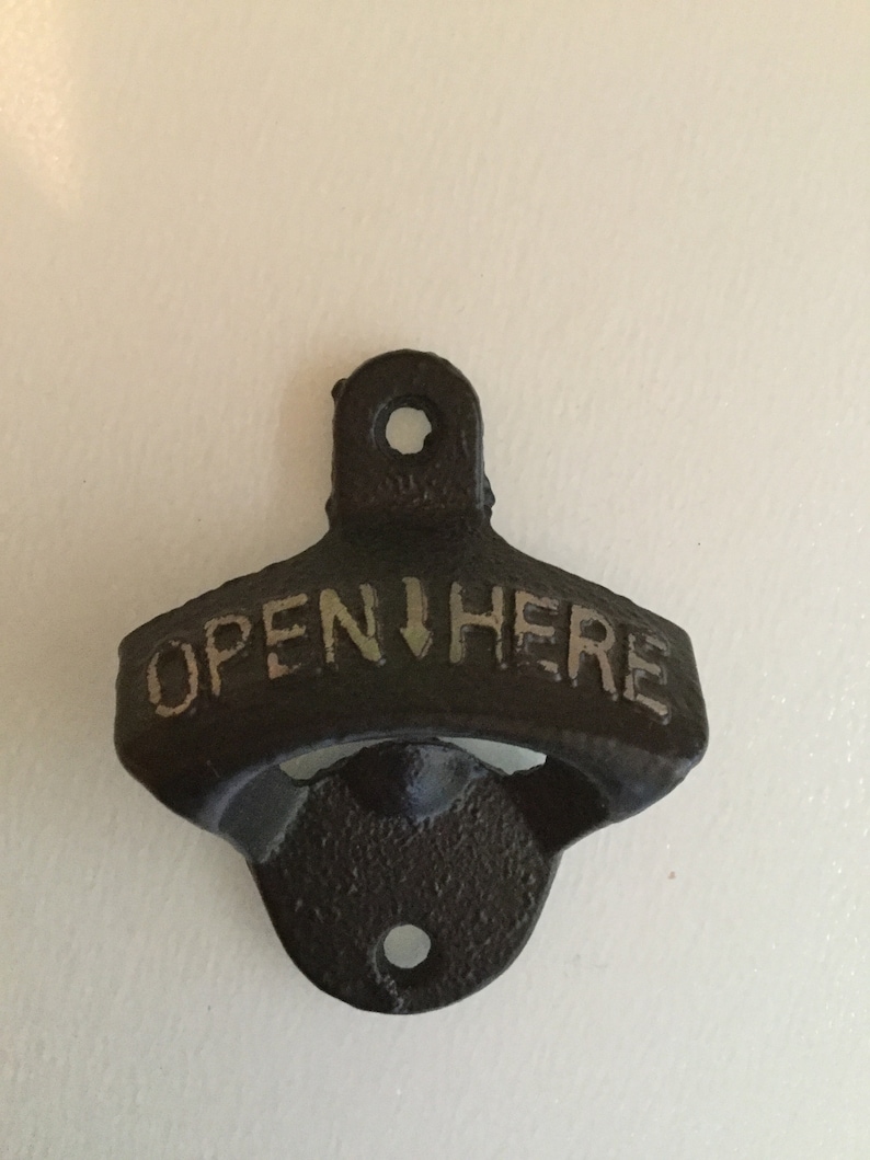 Bottle opener favourite beer brands//Wall mounted opener//BBQ accessory//Man Cave//Gift//Bar accessory image 9