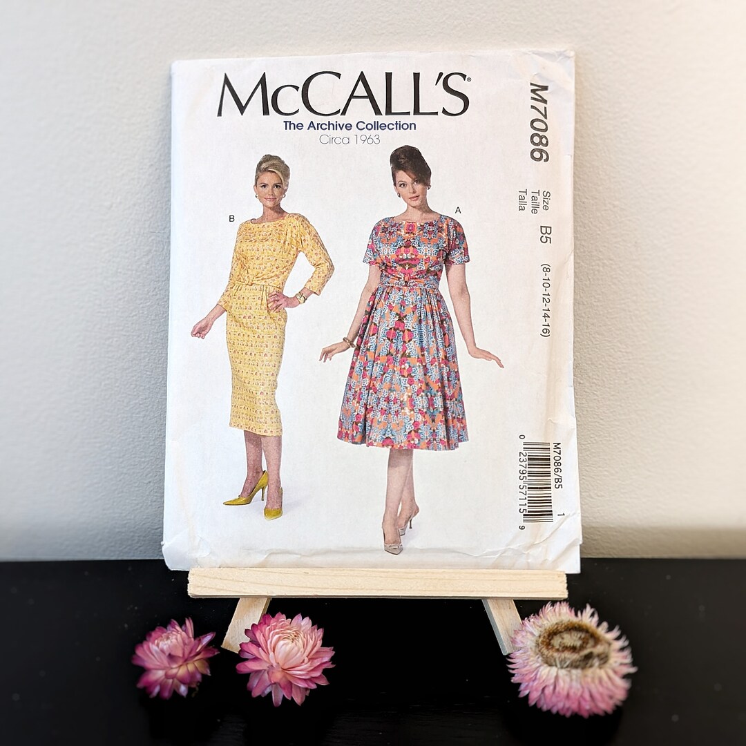 Mccalls 7086 the Archive Collection Circa 1963 Vintage Reproduction ...