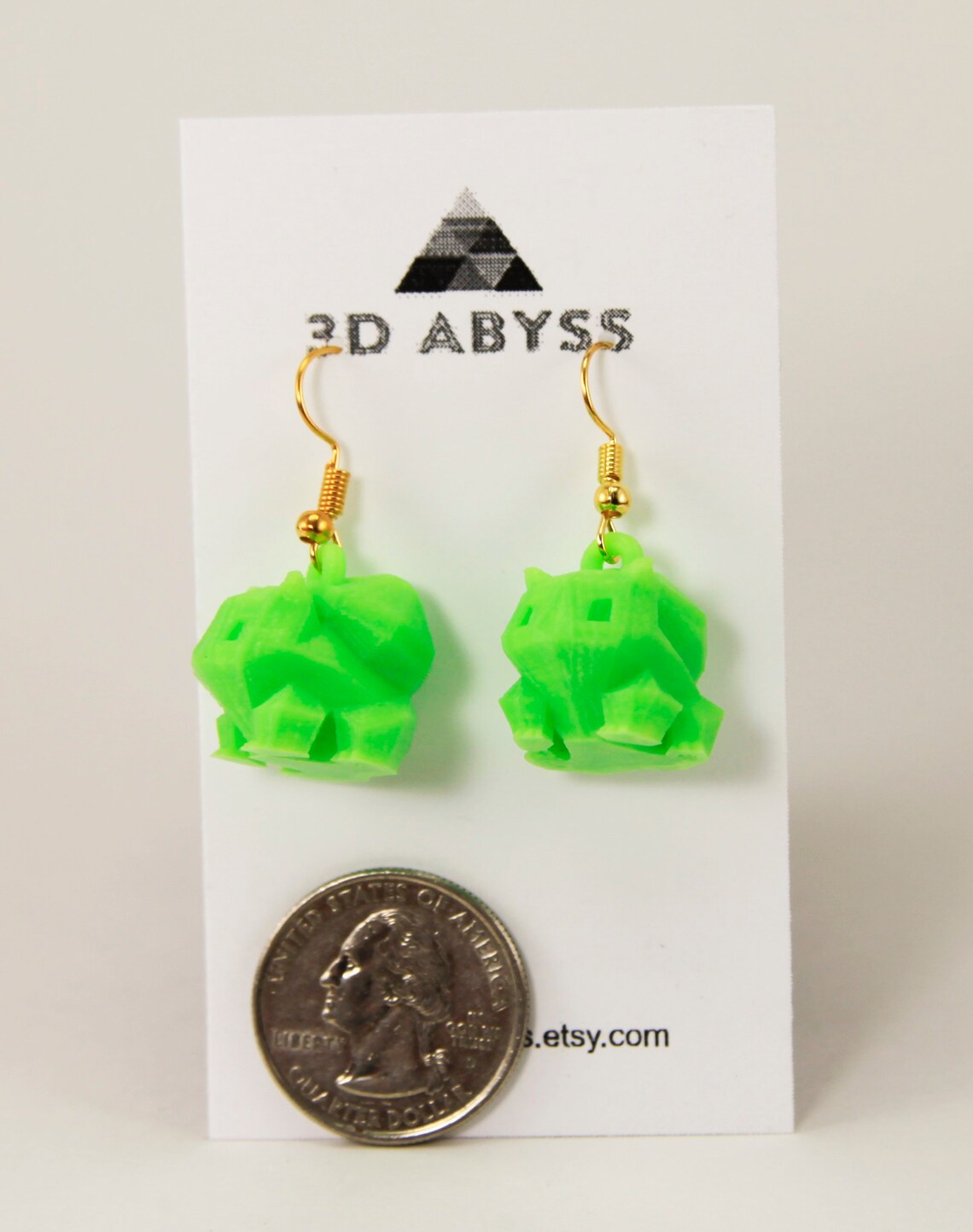 Mini 3D Bulbasaur Earrings. Pokemon Cute Small Light Weight Etsy