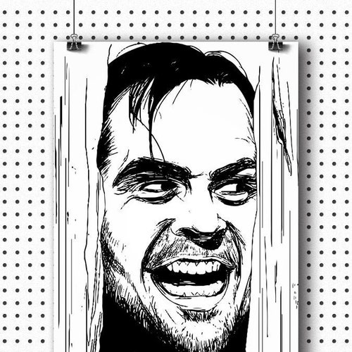 Jack the Shining here's Johnny - Etsy