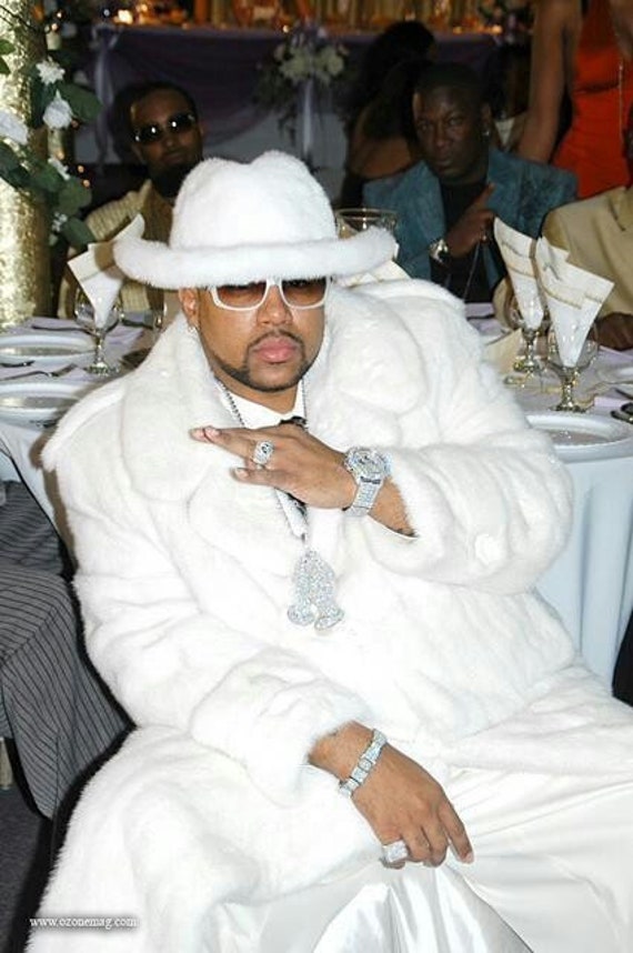 Pimp C Sweet Jones Rap Sticker Mink King Ireland Pimp C Sweet Jones Rap Sticker, Pimp C White Fur Coat