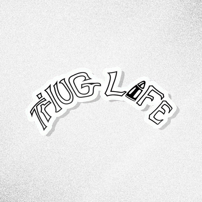 The thug Life Tattoo Sticker Tupac Tattoos - Etsy The thug Life Tattoo Sticker Tupac Tattoos - Etsy
