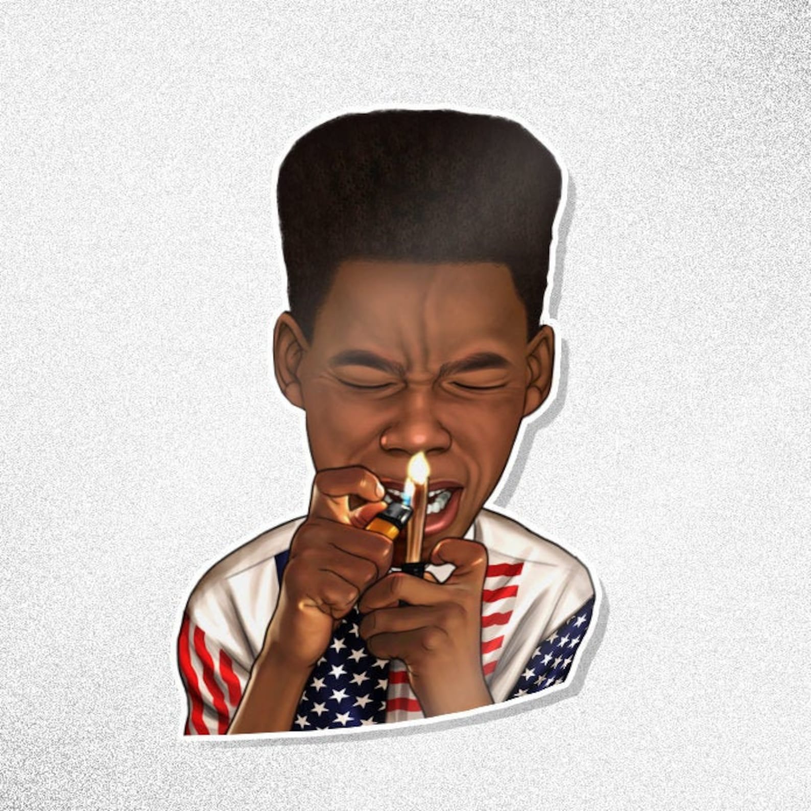 Pookie from new jack city sticker keeps calling etsy