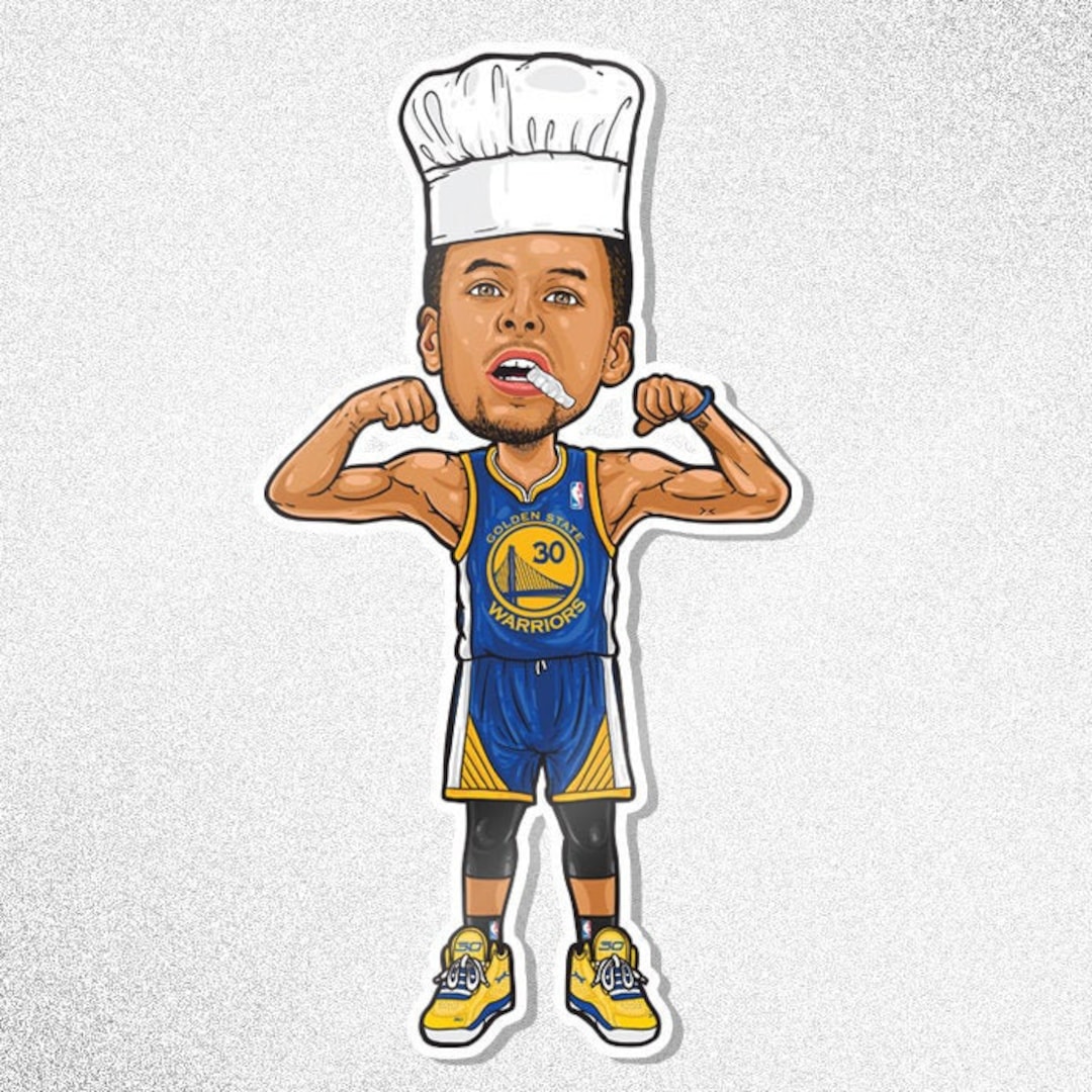 Steph Curry Sticker chef Curry NBA Sticker - Etsy Steph Curry Sticker chef Curry NBA Sticker - Etsy