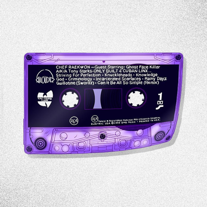Raekwon Purple Tape Sticker - "The Purple Tape" Classic Cas…