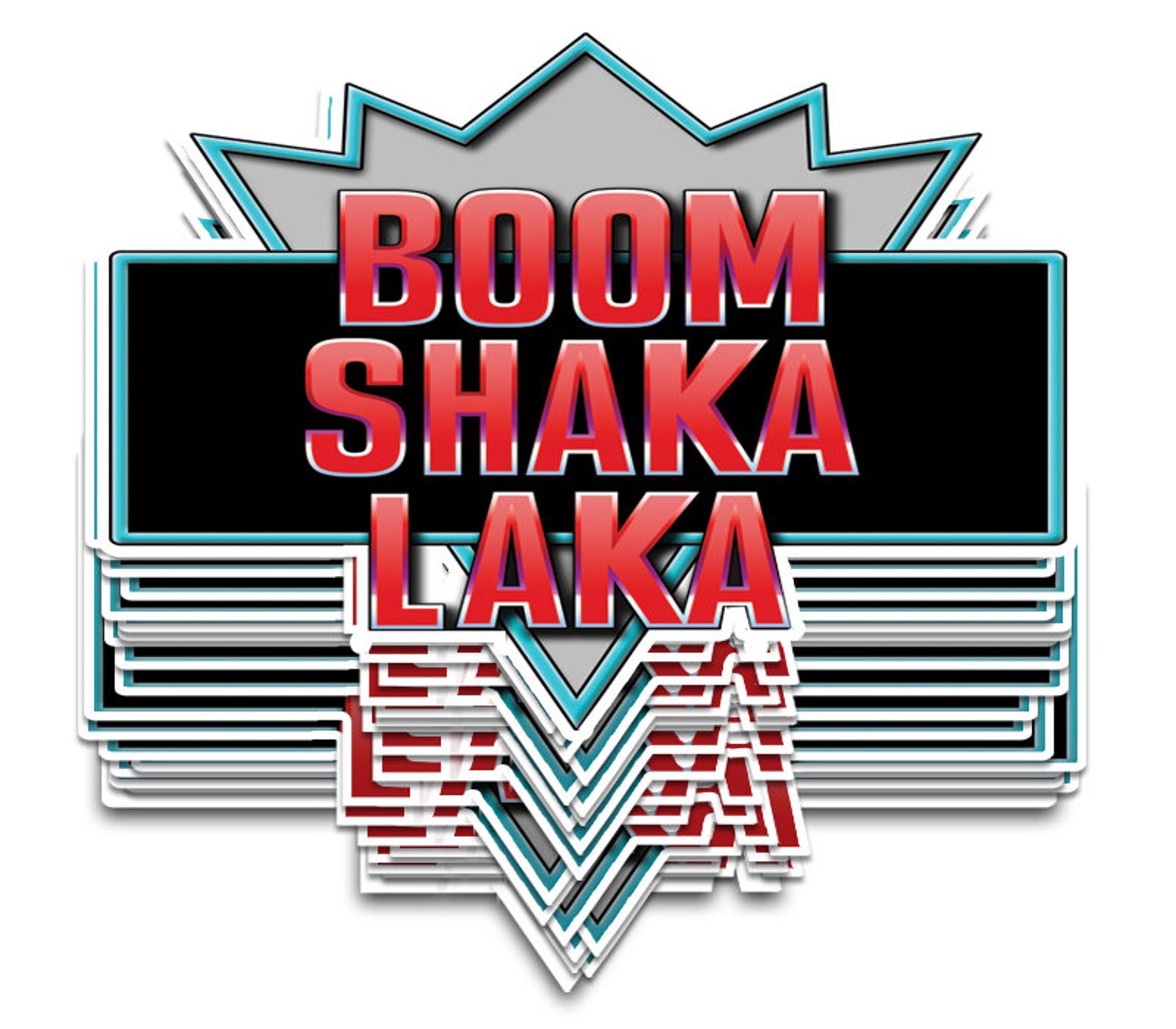 NBA Jam Sticker boom Shaka Laka 90s Video Games Etsy