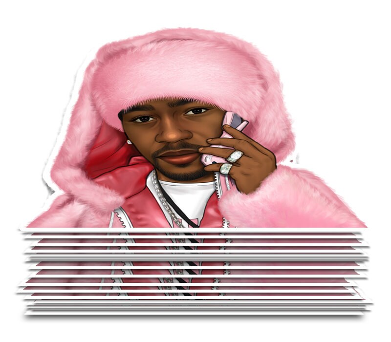 Cam'ron Sticker pink Mink Rap Sticker 
