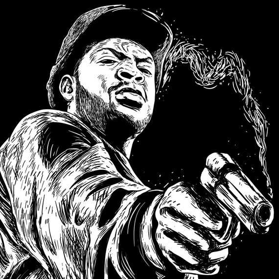 CUBA GOODING ICE CUBE BOYZ N THE HOOD 24X36 POSTER