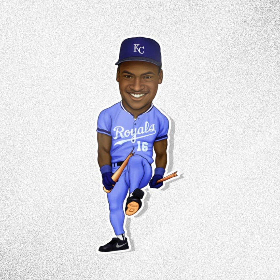 Bo Jackson Sticker Snapped Sports Caricature Etsy