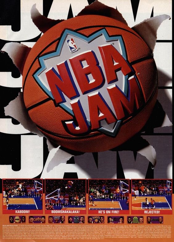 NBA Jam Sticker boom Shaka Laka 90s Video Games Etsy