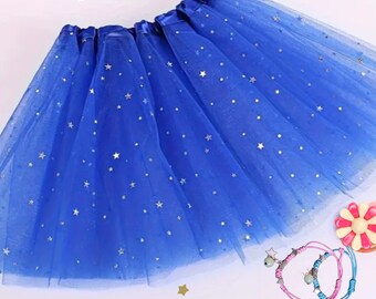 Blue Sparkly Sequin Girls Tutu- ballerina beautiful tutu skirt. Perfect for photographs, cake smash, birthdays, Ballet Dance.