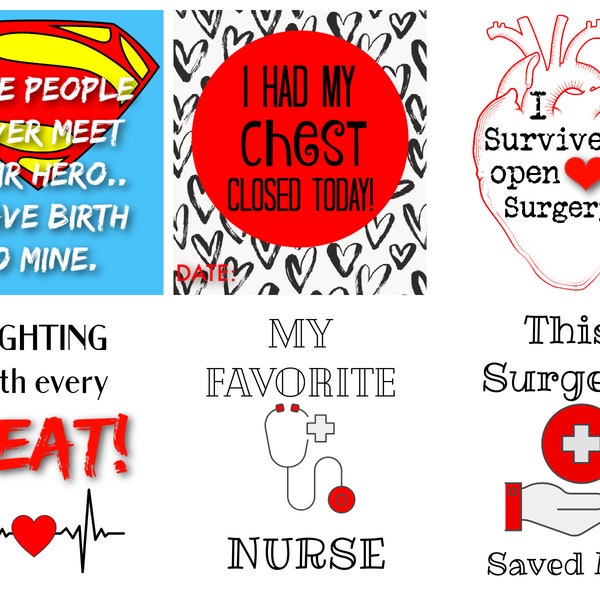 CHD Milestone cards- Congenital heart disease Milestone cards- Heart Warrior- Heart families