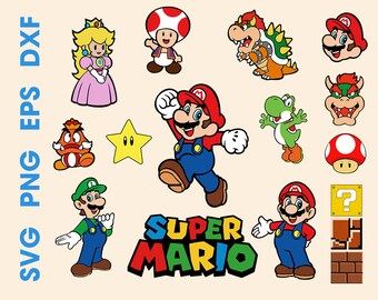 Download Mario svg | Etsy