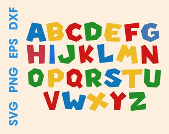 Letters svg files for Cricut Cartoon font Alphabet SVG Numbers svg Alphabet dxf Font svg