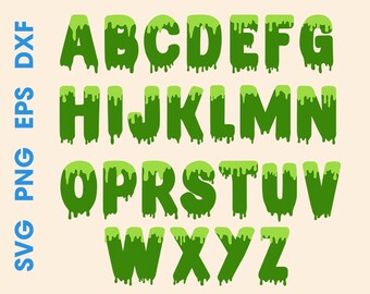 Dripping font SVG, dripping letters svg, Font cricut, alphbet svg, letters printable
