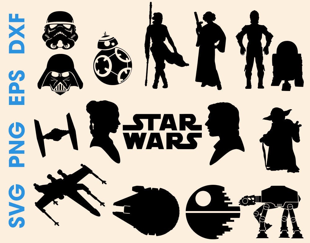Download Wars silhouette svg Star silhouette files svg eps dxf ...