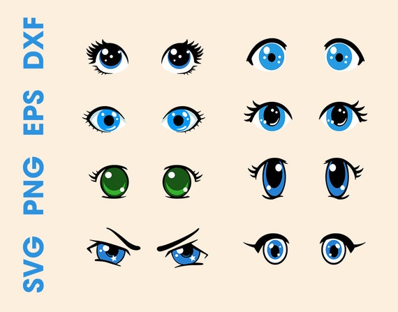 Download Anime eyes SVG Eyes print Anime eyes cricut Eyes ...