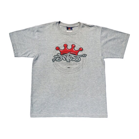 Vintage JNCO T-Shirt 2001 Grey Crown Graffiti Shir