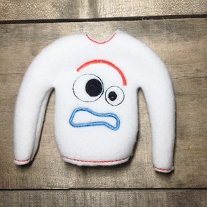 Elf Sweater/Holiday Elf Clothes/Forkie Elf Shirt/12" Doll Sweater/Doll Clothing/Elf Sweatshirt/Elf Costume/Elf Clothing/Forkie Elf Sweater