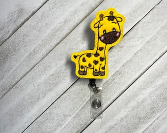Zoo animal badge reel/zoo animal badge ID/nurse badge reel/retractable badge reel/ID holder/alligator clip badge holder/swivel badge reel