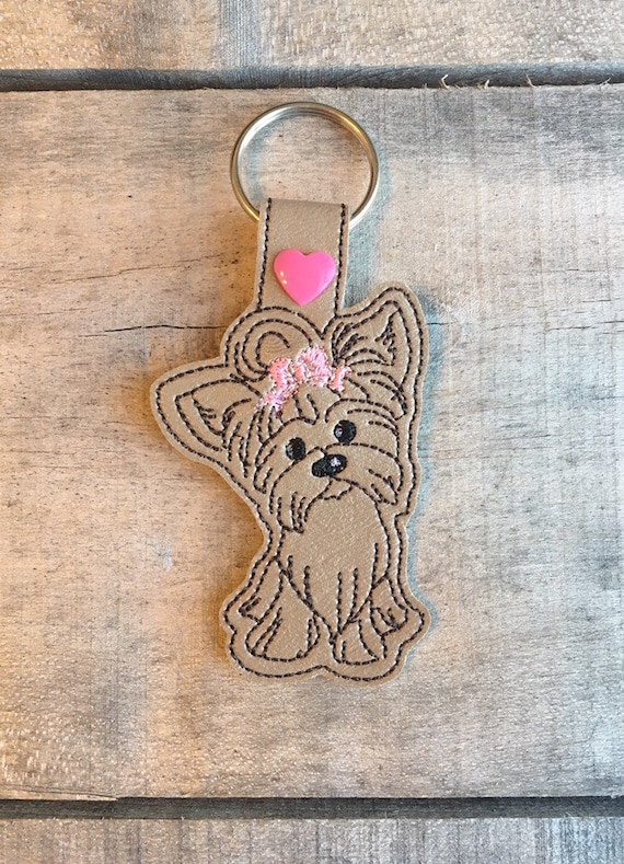 Yorkie keychain best sale