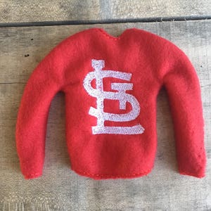 Elf  sweater/holiday elf clothes/12" doll sweater/elf clothing/elf costume/S T L elf shirt