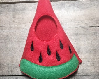 Elf costume/holiday elf clothes/watermelon costume/elf sweater/12" doll sweater/doll clothing/elf sweatshirt/ elf clothing/watermelon elf
