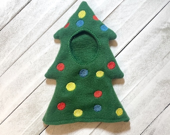 Elf Christmas tree costume/elf clothes/holiday elf sweater/12” doll costume/elf clothing/elf costume/tree costume/holiday elf clothing/xmas
