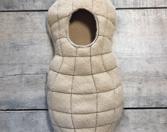 Elf peanut costume/elf clothes/holiday elf sweater/12" doll costume/elf clothing/elf costume/peanut costume/holiday elf clothing/elf shirt